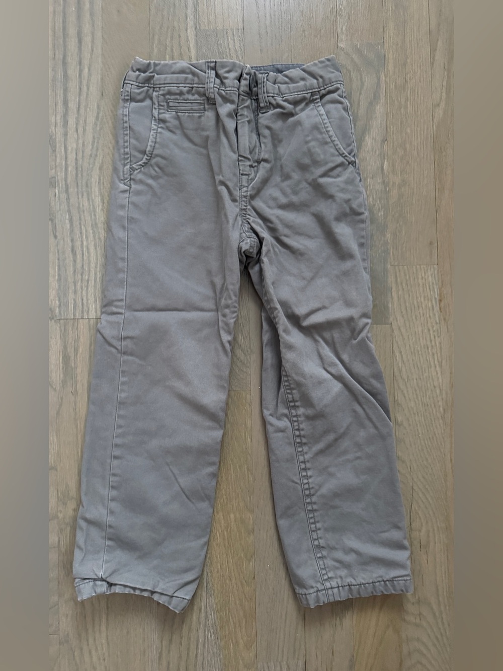 Gap Kids Boys Flannel-Lined Chino Pants Gray Size 5